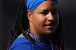 LOS ANGELES, CA - APRIL 30:  Portrait of Manny Ramirez #99 of the Los Angeles Dodgers during batting practice before the game between the San Francisco Giants at Dodger Stadium on April 30, 2009 in Los Angeles, California.  (Photo by Harry How/Getty Images)