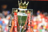 PRETORIA, SOUTH AFRICA - July 26: Fraizer Campbell of Manchester United parades with the Barclays Premier League trophy during the Vodacom Challenge pre-season friendly match between Kaizer Chiefs and Manchester United during their pre-season tour to South Africa at Loftus Stadium on July 26, 2008 in Pretoria, South Africa. (Photo by Lefty Shivambu/Gallo Images/Getty Images)