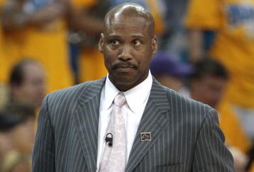 NEW ORLEANS - APRIL 25:  Head coach Byron Scott of the New Orleans Hornets looks on during Game Three of the Western Conference Quarterfinals against the Denver Nuggets during the 2009 NBA Playoffs at New Orleans Arena on April 25, 2009 in New Orleans, Louisiana. The Hornets won 95-93.  NOTE TO USER: User expressly acknowledges and agrees that, by downloading and or using this photograph, User is consenting to the terms and conditions of the Getty Images License Agreement.  (Photo by Bob Levey/Getty Images)
