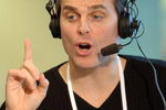 Colin Cowherd of ESPN Radio hosts The Herd from the Super Bowl XL Media Center at the Renaissance Center in Detroit, Michigan on January 30, 2006.  (Photo by Al Messerschmidt/Getty Images)