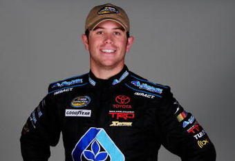 DAYTONA BEACH, FL - FEBRUARY 11:  Brian Scott, driver of the #16 Albertsons Toyota, poses for NASCAR Camping World Series headshots at Daytona International Speedway on February 11, 2009 in Daytona, Florida.  (Photo by Sam Greenwood/Getty Images)