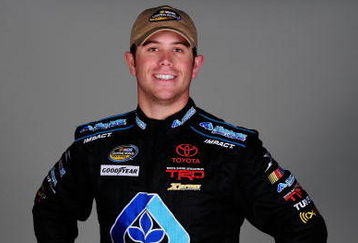 DAYTONA BEACH, FL - FEBRUARY 11:  Brian Scott, driver of the #16 Albertsons Toyota, poses for NASCAR Camping World Series headshots at Daytona International Speedway on February 11, 2009 in Daytona, Florida.  (Photo by Sam Greenwood/Getty Images)
