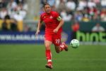 CARSON, CA - MARCH 29:  Abby Wambach #20 of the Washington Freedom paces the ball on the right wing during their inaugural WPS match against the Los Angeles Sol at The Home Depot Center on March 29, 2009 in Carson, California. The Sol defeated the Freedom 2-0.  (Photo by Victor Decolongon/Getty Images)