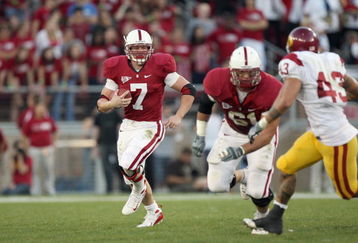 STANFORD - NOVEMBER 15:  Toby Gerhart #7 of Stanford Cardinals carries the ball during the game against the USC Trojans at Stanford Stadium on November 15, 2008 in Stanford, California. (Photo by: Jed Jacobsohn/Getty Images)