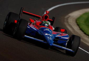 INDIANAPOLIS - MAY 07:  Paul Tracy drives his #15 Geico/KV Racing Dallara Honda during practice for the IRL IndyCar Series 93rd running of the Indianapolis 500 on May 7, 2009 at Indianapolis Motor Speedway in Indianapolis, indiana.  (Photo by Jonathan Ferrey/Getty Images)