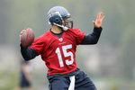 RENTON, WA - MAY 2:  Seneca Wallace #15 of the Seattle Seahawks throws a pass during minicamp at the Seahawks training facility on May 2, 2009 in Renton, Washington. (Photo by Otto Greule Jr/Getty Images) 