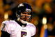 PITTSBURGH - JANUARY 18:   oe Flacco #5 of the Baltimore Ravens looks on against the Pittsburgh Steelers during the AFC Championship game on January 18, 2009 at Heinz Field in Pittsburgh, Pennsylvania. Steelers won 23-14.  (Photo by Al Bello/Getty Images)