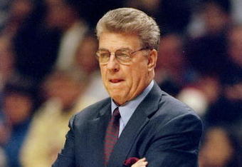5 Nov 1997:  Coach Chuck Daly of the Orlando Magic watches his players during a game against the Chicago Bulls at the United Center in Chicago, Illinois.  The Bulls won the game 94-81. Mandatory Credit: Jonathan Daniel  /Allsport