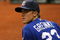 ST. PETERSBURG, FL - JULY 6:  Pitcher Zack Greinke #23 of the Kansas City Royals checks the bullpen against the Tampa Bay Rays July 6, 2008 at Tropicana Field in St. Petersburg, Florida. The Rays defeated the Royals 9-2.  (Photo by Al Messerschmidt/Getty Images)