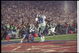 31 Jan 1993: Wide receiver Don Beebe of the Buffalo Bills (left) forces a fumble on defensive tackle Leon Lett of the Dallas Cowboys during Super Bowl XXVII at the Rose Bowl in Pasadena, California. The Cowboys won the game, 52-17.