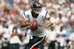 NASHVILLE, TN - SEPTEMBER 21:  Matt Schaub #8 of the Houston Texans rolls out during the game against the Tennessee Titans at LP Field on September 21, 2008 in Nashville, Tennessee. (Photo by Streeter Lecka/Getty Images)