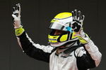 BARCELONA, SPAIN - MAY 10:  Jenson Button of Great Britain and Brawn GP celebrates in parc ferme as he wins the Spanish Formula One Grand Prix at the Circuit de Catalunya on May 10, 2009 in Barcelona, Spain.  (Photo by Paul Gilham/Getty Images)