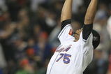 NEW YORK - MAY 06:  Francisco Rodriguez #75 of the New York Mets celebrates the win against the Philadelphia Phillies at Citi Field on May 6, 2009 in the Flushing neighborhood of the Queens borough of New York City.  (Photo by Nick Laham/Getty Images)