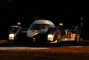 BRASELTON, GA - OCTOBER 04:  The # 07 Peugeot Sport Total Total/Michelin/XBox 360/Bosch/Dow Peugeot 908 driven by Nicolas Minassian, Marc Gene and Christian Klienn during the American Le Mans Series Petit Le Mans at Road Atlanta on October 4, 2008 in Braselton, Georgia.  (Photo by Streeter Lecka/Getty Images)