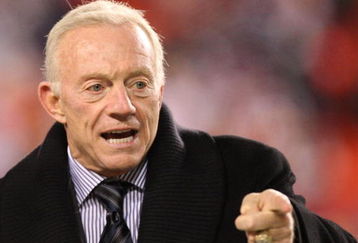 LANDOVER, MD - NOVEMBER 16:  Owner of the Dallas Cowboys, Jerry Jones, looks on during warmups before the game against the Washington Redskins on November 16, 2008 at FedEx Field in Landover, Maryland.  (Photo by Jim McIsaac/Getty Images)