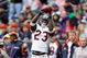 HOUSTON - DECEMBER 28:  Devin Hester #23 of the Chicago Bears makes a catch against the Houston Texans during the first half at the Reliant Stadium on December 28, 2008 in Houston, Texas.  The Texans won 31-24.  (Photo by Harry How/Getty Images)