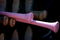 OAKLAND, CA - MAY 10: Pink bats are shown in the dugout for Mothers Day during the Toronto Blue Jays and the Oakland Athletics  Major League Baseball game on May 10, 2009 at the Oakland Coliseum in Oakland, California. (Photo by Jed Jacobsohn/Getty Images)
