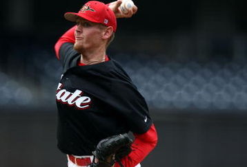 SAN DIEGO, CA- APRIL 3:  Starting Pitcher Stephen Strasburg #37 of the San Diego State Aztecs throws from the mound against the UC Davis Aggies during their game on April 3, 2009 at Petco Park in San Diego, California. (Photo by Donald Miralle/Getty Images)