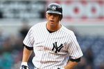 NEW YORK - APRIL 04:  Shelley Duncan #17 of the New York Yankees rounds second base after hitting a home run against the Chicago Cubs during their game on April 4, 2009 at Yankee Stadium in the Bronx borough of New York City.  (Photo by Chris McGrath/Getty Images)