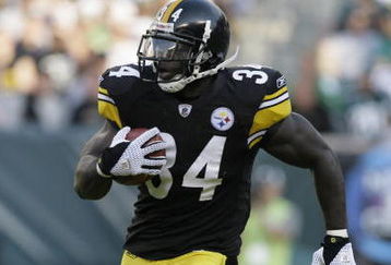 PHILADELPHIA - SEPTEMBER 21: Rashard Mendenhall #34 of the Pittsburgh Steelers returns a kick against the Philadelphia Eagles during the first half on September 21, 2008 at Lincoln Financial Field in Philadelphia, Pennsylvania. (Photo by Chris Gardner/Getty Images)