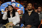 INGLEWOOD, CA - MARCH 17:  Champion fighter Dan 'Hollywood' Henderson and his cousin Danielle Lejeune attend the IFL Fight Night at The Forum on March 17, 2007 in Inglewood, California.  (Photo by Amanda Edwards/Getty Images for IFL)