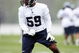RENTON, WA - MAY 2:  Aaron Curry #59 of the Seattle Seahawks runs drills during minicamp at the Seahawks training facility on May 2, 2009 in Renton, Washington. (Photo by Otto Greule Jr/Getty Images) 