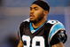 CHARLOTTE, NC - JANUARY 10:  Wide receiver Steve Smith #89 of the Carolina Panthers looks on during warm-ups before the game against the Arizona Cardinals during the NFC Divisional Playoff Game on January 10, 2009 at Bank of America Stadium in Charlotte, North Carolina.  (Photo by Streeter Lecka/Getty Images)