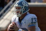 WINSTON SALEM, NC - OCTOBER 27: T.J.Yates #13 of the University of North Carolina Tar Heels during the ACC game at the Groves Stadium, on October 27, 2007 in Winston Salem,North Carolina.  (Photo by David Cannon/Getty Images)