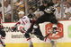 PITTSBURGH - MAY 11: Brooks Laich #21 of the Washington Capitals sidesteps a hit by Kris Letang #58 of the Pittsburgh Penguins during Game Six of the Eastern Conference Semifinal Round of the 2009 Stanley Cup Playoffs at Mellon Arena on May 11, 2009 in Pittsburgh, Pennsylvania. The Capitals defeated the Penguins 5-4 in overtime.  Photo by Bruce Bennett/Getty Images)