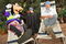 LAKE BUENA VISTA, FL - FEBRUARY 28:  In this handout photo provided by Disney , Brett Favre, who recently announced his retirement, lounges with Goofy on February 28, 2009 at Walt Disney World Resort in Lake Buena Vista, Florida. Favre, who holds multiple NFL records including most passing yards in a career, is at Walt Disney World this weekend for 'ESPN The Weekend,' a sports-themed fan event held at Disney's Hollywood Studios theme park.  (Photo by Matt Stroshane/Disney Via Getty Images)