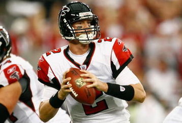 GLENDALE, AZ - JANUARY 03:  Quarterback Matt Ryan #2 of the Atlanta Falcons drops back to pass in the NFC Wild Card Game against the Arizona Cardinals on January 3, 2009 at University of Phoenix Stadium in Glendale, Arizona. The Cardinals defeated the Falcons 30-24.  (Photo by Jeff Gross/Getty Images)