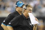 JACKSONVILLE, FL - AUGUST 9: Defensive coordinator Gregg Williams of the Jacksonville Jaguars watches play against the Atlanta Falcons at Jacksonville Municipal Stadium on August 9, 2008 in Jacksonville, Florida.   (Photo by Al Messerschmidt/Getty Images) 