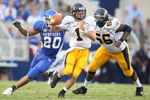 LEXINGTON, KY - SEPTEMBER 08:  Julian Edelman #1 of the Kent State Golden Flashes looks to pass the ball during the game against the Kentucky Wildcats on September 8, 2007 at Commonwealth Stadium in Lexington, Kentucky.  (Photo by Andy Lyons/Getty Images)
