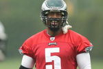 PHILADELPHIA - MAY 1: Quarterback Donovan McNabb #5 of the Philadelphia Eagles looks on during minicamp practice at the NovaCare Complex on May 1, 2009 in Philadelphia, Pennsylvania. (Photo by Hunter Martin/Getty Images)
