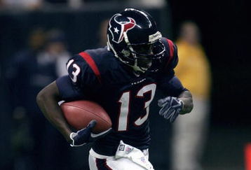HOUSTON, TX - NOVEMBER 20:  Jerome Mathis #13 of the Houston Texans carries the ball during the game with the Kansas City Chiefs on November 20, 2005 at Reliant Stadium in Houston, Texas.  The Chiefs won 45-17. (Photo by Stephen Dunn /Getty Images)