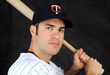 FORT MYERS, FL - FEBRUARY 23: Joe Mauer #7 of the Minnesota Twins poses during photo day at the Twins spring training complex on February 23, 2008 in Fort Myers, Florida. (Photo by Rob Tringali/Getty Images)