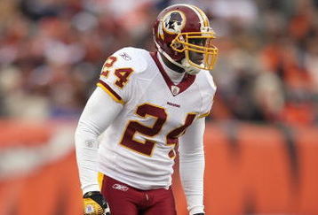 CINCINNATI - DECEMBER 14:  Shawn Springs #24 of the Washington Redskins stands on the field during the NFL game against the Cincinnati Bengals at Paul Brown Stadium December 14, 2008 in Cincinnati, Ohio. (Photo by Andy Lyons/Getty Images)