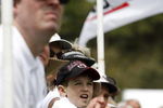 UNITED STATES - APRIL 12:  A young South Carolina Gamecocks fan looks on as head football coach Steve Spurrier tees off during the Verizon Heritage Pro-Am Wednesday, April 12, 2006, at Harbour Town Golf Links in Hilton Head Island, South Carolina.  (Photo by Kevin C. Cox/Getty Images)