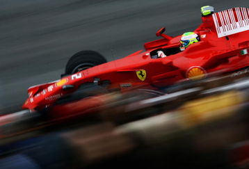 MONTREAL, QC - JUNE 06:  Felipe Massa of Brazil and Ferrari drives during practice for the Canadian Formula One Grand Prix at the Circuit Gilles Villeneuve June 6, 2008 in Montreal, Canada.  (Photo by Paul Gilham/Getty Images)