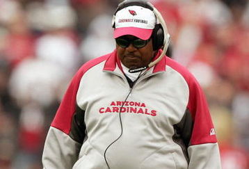 SAN FRANCISCO - DECEMBER 24: Head coach Dennis Green of the Arizona Cardinals walks on the field during the game against the San Francisco 49ers at Monster Park on December 24, 2006 in San Francisco, California. (Photo by Jed Jacobsohn/Getty Images)