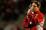 TUSCALOOSA, AL - NOVEMBER 15:  Head coach Nick Saban of the Alabama Crimson Tide talks to his defense against the Mississippi State Bulldogs during the game at Bryant-Denny Stadium on November 15, 2008 in Tuscaloosa, Alabama.  (Photo by Kevin C. Cox/Getty Images)