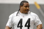 PITTSBURGH - MAY 01:  Frank Summers #44 of the Pittsburgh Steelers looks on during rookie training camp at the Pittsburgh Steelers Practice Facility on May 1, 2009 in Pittsburgh, Pennsylvania.  (Photo by Joe Sargent/Getty Images)
