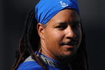 LOS ANGELES, CA - APRIL 30:  Portrait of Manny Ramirez #99 of the Los Angeles Dodgers during batting practice before the game between the San Francisco Giants at Dodger Stadium on April 30, 2009 in Los Angeles, California.  (Photo by Harry How/Getty Images)