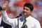 SAN FRANCISCO - SEPTEMBER 10:  San Francisco 49ers owner Eddie Debartolo speaks to the fans during the 49ers home opener against the Atlanta Falcons at Candlestick Park on September 10, 1995 in San Francisco, California.  The 49ers won 41-10.  (Photo by George Rose/Getty Images)
