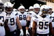 PITTSBURGH - JANUARY 11:  Mike Goff #79, Kris Dielman #68, Jeromey Clary #66 and Shaun Phillips #95 of the San Diego Chargers wait in the tunnel before taking the field against the Pittsburgh Steelers during their AFC Divisional Playoff Game on January 11, 2009 at Heinz Field in Pittsburgh, Pennsylvania. Steelers won 35-24.  (Photo by Gregory Shamus/Getty Images)
