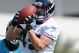 JACKSONVILLE, FL - MAY 1:  Tight end Zach Miller #49 of the Jacksonville Jaguars grabs a pass during a team mini-camp on May 1, 2009 on the practice fields at Jacksonville Municipal Stadium in Jacksonville, Florida.  (Photo by Al Messerschmidt/Getty Images)