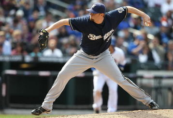 NEW YORK - APRIL 19:  Mitch Stetter #57 of the Milwaukee Brewers pitches against the New York Mets at Citi Field on April 19, 2009 in the Flushing neighborhood of the Queens borough of New York City.  (Photo by Nick Laham/Getty Images)