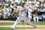 OAKLAND, CA - MAY 10:  Dallas Braden #51 of the Oakland Athletics pitches against the Toronto Blue Jays during a Major League Baseball game on May 10, 2009 at the Oakland Coliseum in Oakland, California.  (Photo by Jed Jacobsohn/Getty Images)
