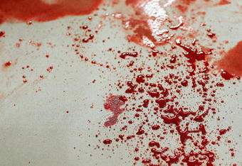 EAST RUTHERFORD, NJ - APRIL 04:  Blood stains the canvas at the International Fighting League match at the Izod Center on April 4, 2008 in East Rutherford, New Jersey. (Photo by Nick Laham/Getty Images)