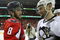 WASHINGTON - MAY 13: Alex Ovechkin #8 of the Washington Capitals and Sergei Gonchar #55 of the Pittsburgh Penguins shake hands after Pittsburgh's 6-2 victory in Game Seven of the Eastern Conference Semifinal Round of the 2009 Stanley Cup Playoffs at Verizon Center May 13, 2009 in Washington, DC.  (Photo by Bruce Bennett/Getty Images)